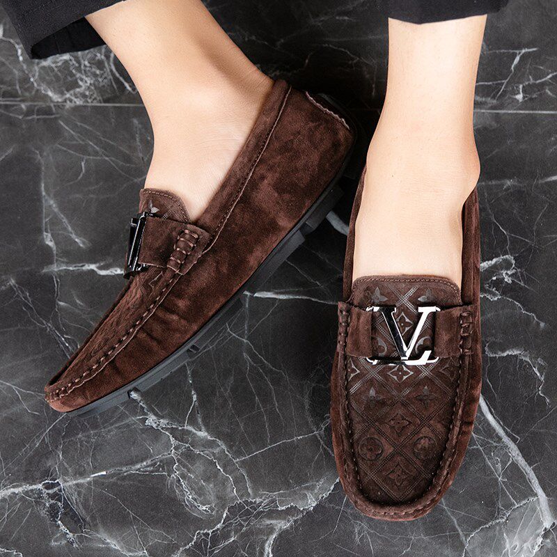 2025新款春季真皮豆豆鞋男高级感透气休闲皮鞋潮流青年懒人一脚蹬,流行男鞋,乐福鞋（豆豆鞋）,淘宝优惠券,粉丝福利购,淘宝优惠卷