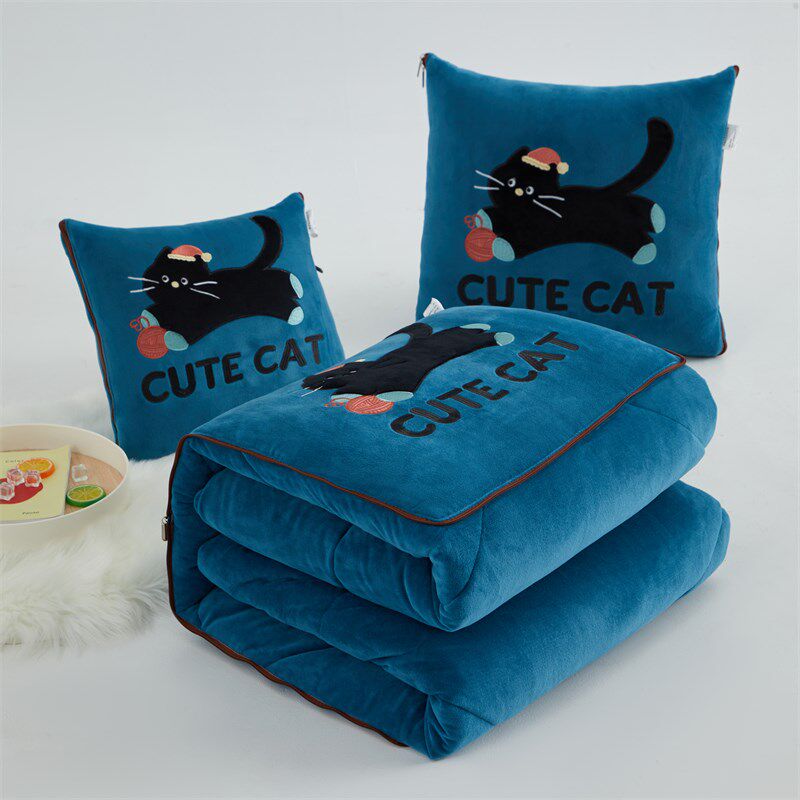 双面宝宝绒加厚多功能抱枕被靠垫二合一折叠汽车载沙发午休冬被,居家布艺,抱枕被,淘宝优惠券,粉丝福利购,淘宝优惠卷