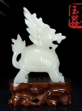 天然阿富汗玉龙龟摆件招财镇宅客厅办公室财位装饰白玉龙头龟礼品