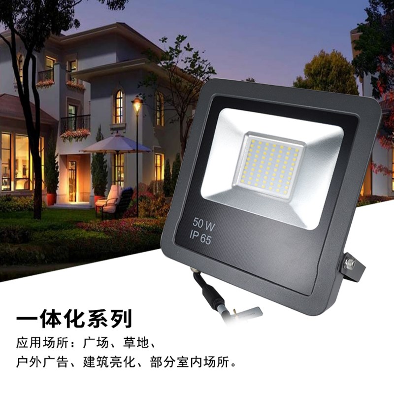 满天星led投光灯监控庭院灯3050W100W200W户外车库路灯防眩光泛光