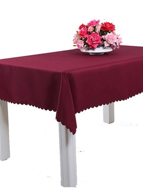 定做酒红色办公室桌布 墨绿色会议桌布 酒店餐厅婚庆深咖啡色桌布