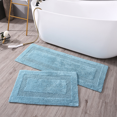 纯棉双面绒厨房长条地垫吸水吸油卧室进门垫卫生间浴室防滑脚垫子