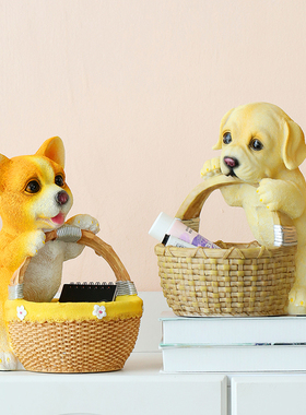 入户玄关收纳摆件美式家居饰品客厅装饰门口鞋柜上放钥匙小摆设