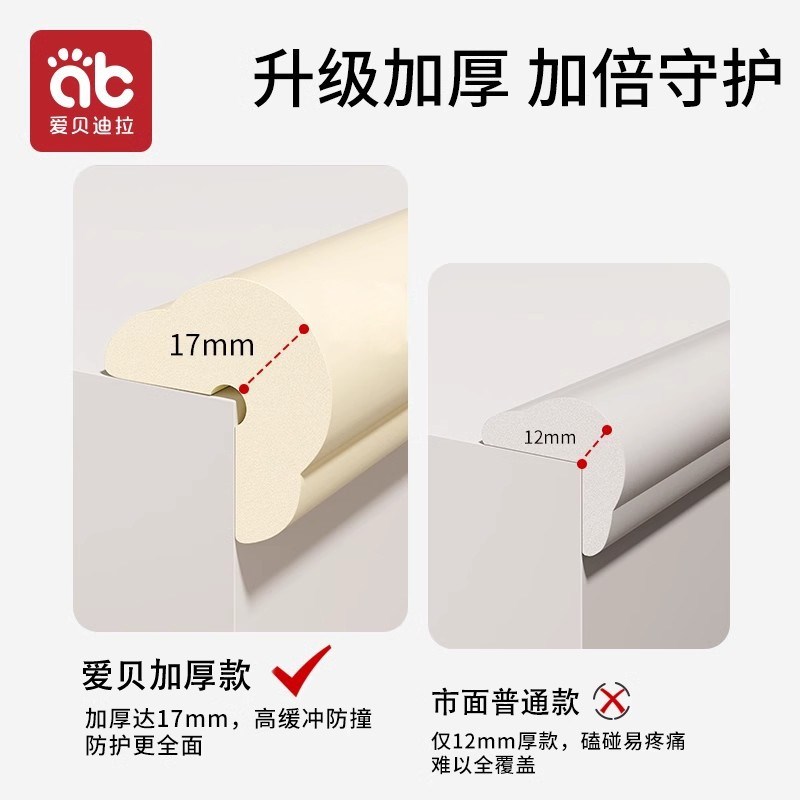 防撞条儿童环保无毒软包婴儿保护条墙角护角包边宝宝贴桌角防碰撞