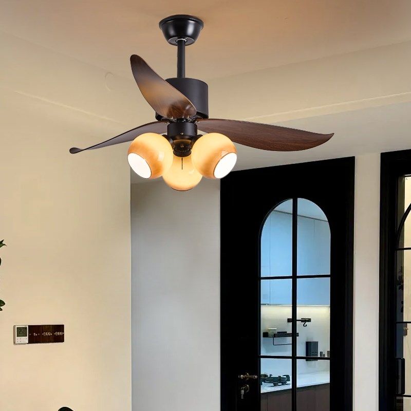 飞朵 法式中古风扇灯餐厅卧室书房复古吊扇灯头电风扇一体风扇灯,家装灯饰光源,风扇灯,淘宝优惠券,粉丝福利购,淘宝优惠卷