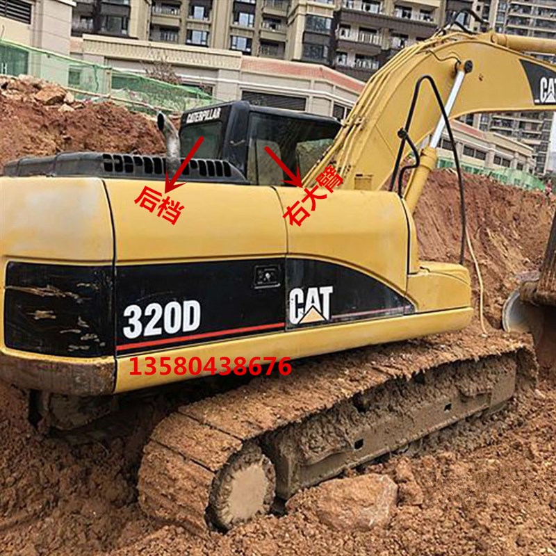卡特挖掘机E324D 325D 328D 329D 336D驾驶室挡风玻璃前后挡玻璃