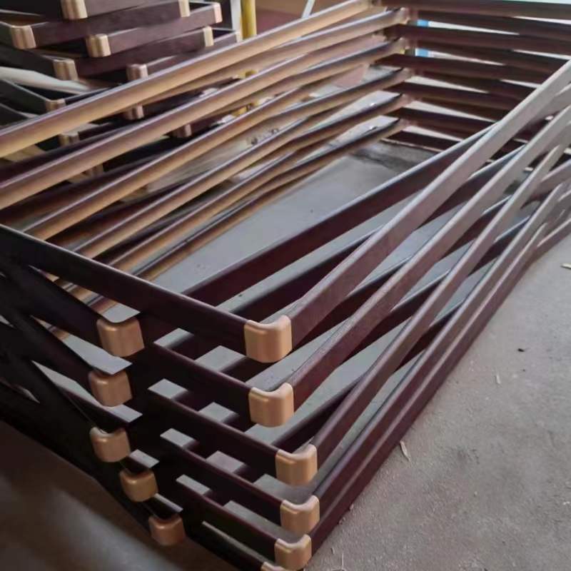 实木圆铜角框国画框字画相框装裱十字绣框书法边框鸡翅木黑胡桃木