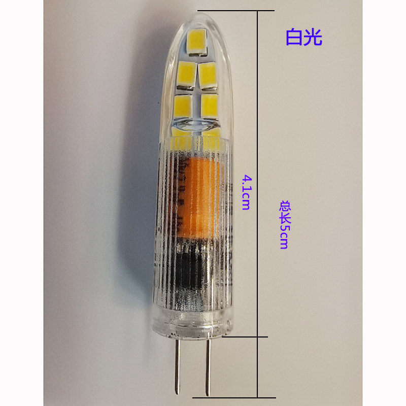 G4LED灯珠220V细插脚灯泡高亮恒流无频闪萤火虫灯光源水晶吊灯泡