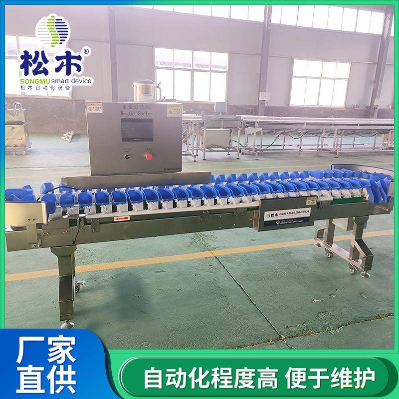 人参重量分选机鸡爪自动上料分拣机鱿鱼仔海参自动称重分级机高效