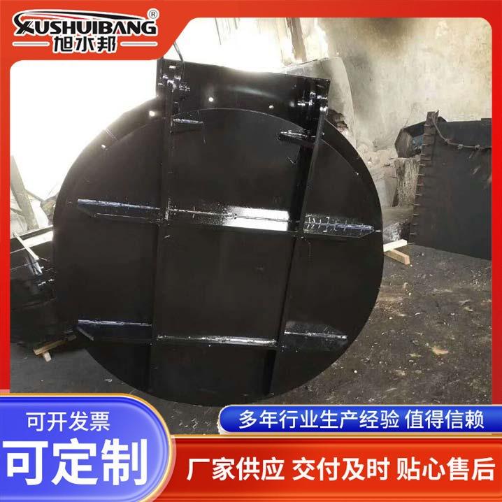 镶铜法兰式圆形方形侧翻拍门水利厂家供应污水管道侧开铸铁拍门