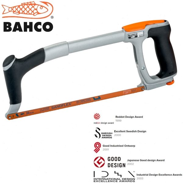 百固BAHCO钢锯架手工锯子重型弓锯手用铝合金不锈钢325进口300mm