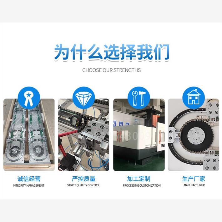 高精度环形导轨输送线链条同步带连杆传动轴承钢圆弧滚轮直线轨道