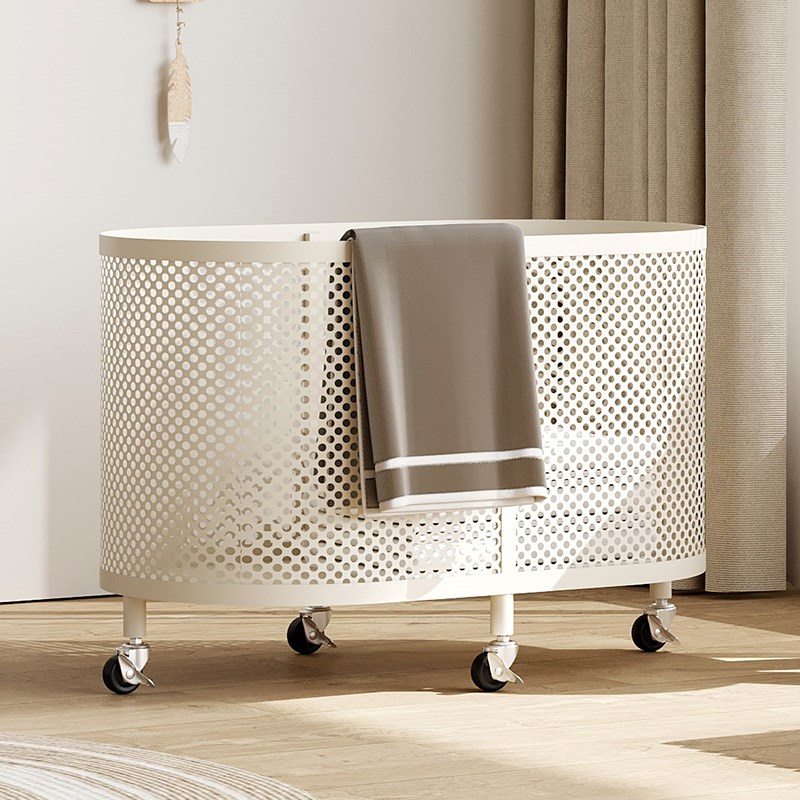 脏衣篓家用阳台洗衣机旁装衣桶放衣服收纳筐可移动不占空间脏衣篮