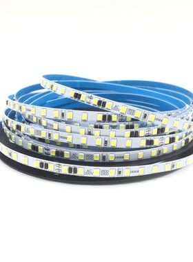 led灯条220v超窄6mm线性发光灯带自粘式暖光贴片8mm蓝色套管防水