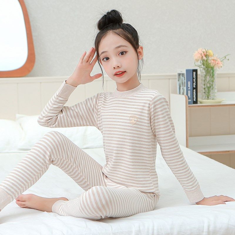 秋衣秋裤女童纯棉a类打底全棉半高领彩棉8岁女孩儿童保暖内衣套装,童装/婴儿装/亲子装,内衣套装,淘宝优惠券,粉丝福利购,淘宝优惠卷