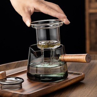 侧把茶壶玻璃煮茶器电陶炉耐高温家用泡茶壶单壶过滤茶具2024新款