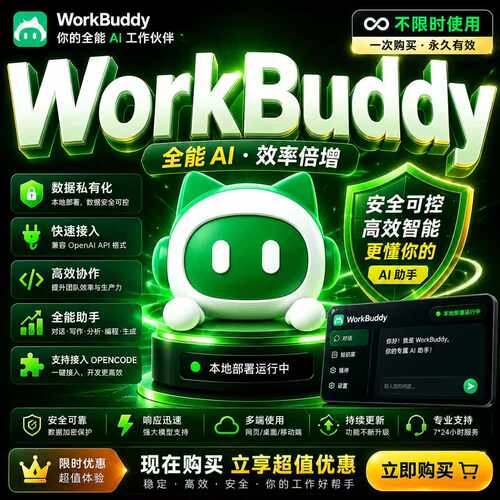 workbuddy接口key稳定满血开发token plan充值DeepSeek开票
