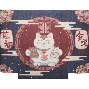 家用招财猫丝圈门垫入户门进门地垫定制防滑吸水垫脚垫室内脚踏垫