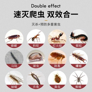吉越专杀爬虫杀虫粉剂家用防灭除跳蚤蟑螂蚂蚁驱千足潮虫全窝药粉