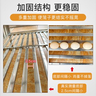 不锈钢鸡笼子家用养鸡养殖大号特大家庭室外兔子鸽子笼鸡舍加密鸭