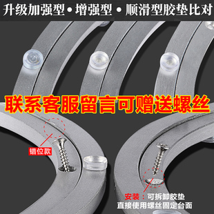 餐桌转盘底座轴承铝合金大理石实木圆桌玻璃桌子旋转家用圆形轨道