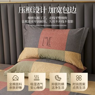 48cmx74cm全棉100新学生宿舍单人枕芯内胆套枕头套 枕套一对装