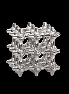 艺术品电镀镂空抽象几何正方体家居客厅电视酒柜书柜装饰