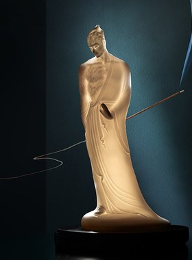 黑神话悟空金箍棒周边送礼陶瓷雕塑摆件德化白瓷办公室客厅伴手礼