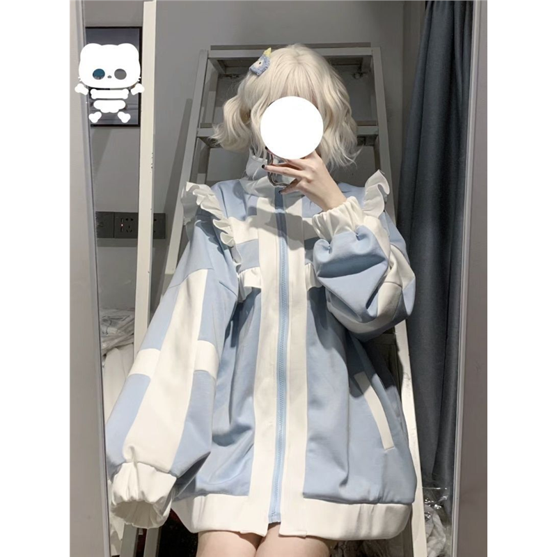 日系软妹学院风开衫卫衣