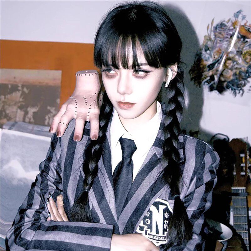 万圣节星期三cosplay服同款衣服女装服装女成人服饰大人装扮穿搭