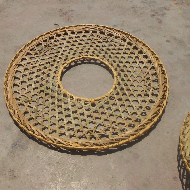 新桥竹制品竹编帽镂空斗笠帽道具手工民族舞蹈饰儿童幼儿园表演