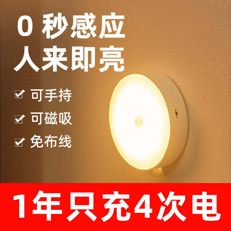 夜间感应灯夜灯来即亮走即灭体自动智能厕所夜走廊雷迪朗