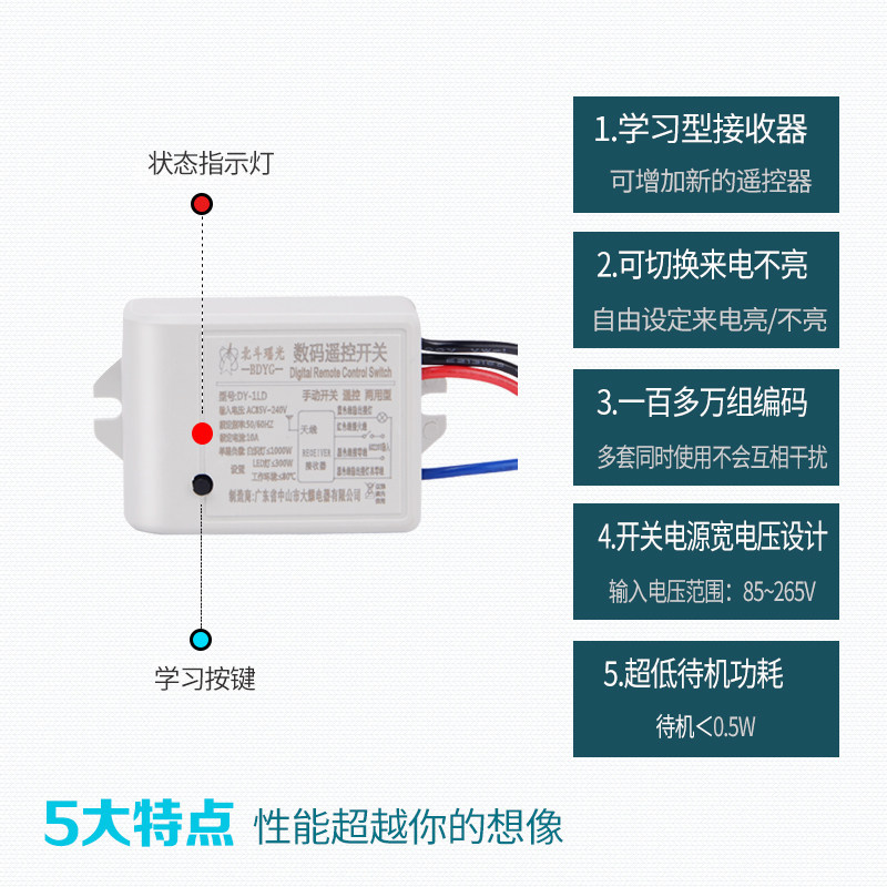 展厅多遥控关伏智能摇控模块电灯具控