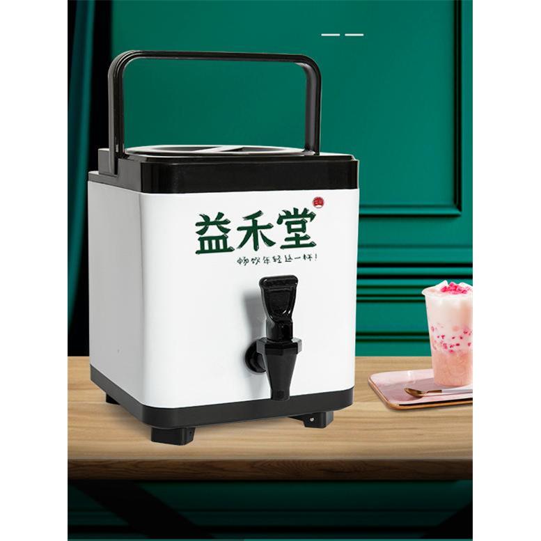 304不锈钢奶茶桶方形保温桶奶茶店专用茶桶商用大容量10L沸水桶
