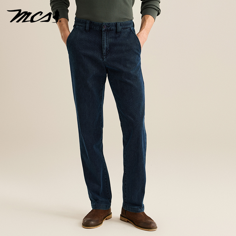 mcs男士商务合身复古百搭休闲裤