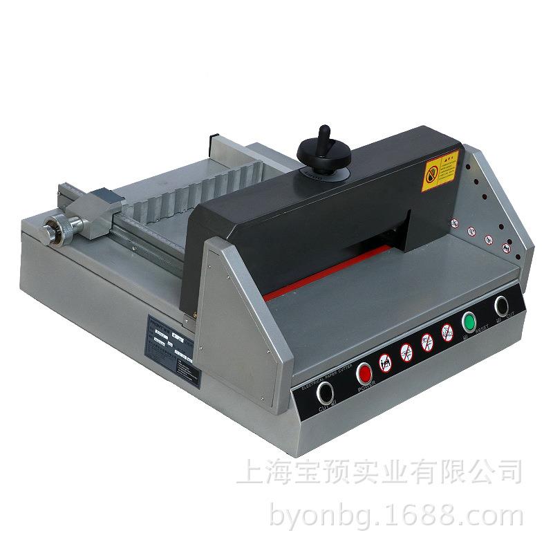 宝实预业桌面式电动切纸机E0D裁纸机A44幅面图文装订胶装QZ-E0D厚
