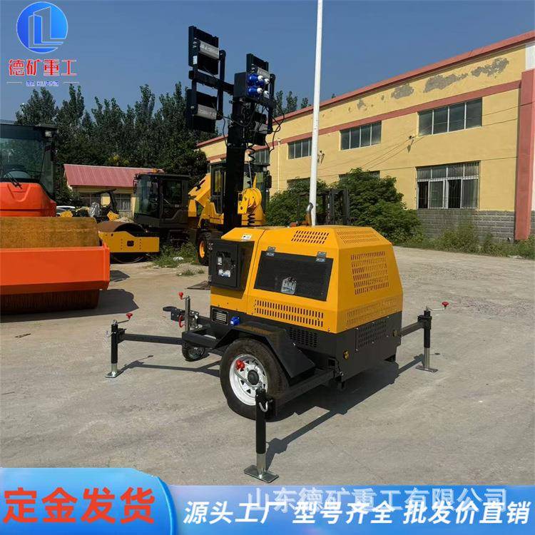 移动应急升降照降灯柴油发601电手动升户外明急救援工地照应明灯