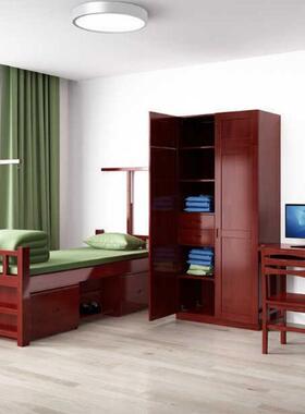 工实木橡41159胶木上多床功能储物床学校培下训基地宿舍制式家具