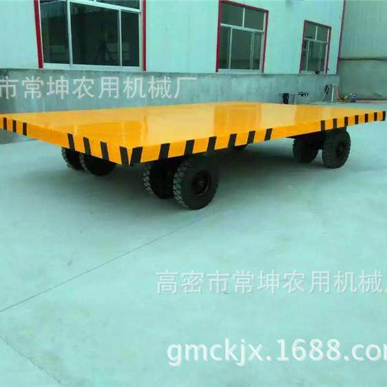 10吨平板车 左右浮动车桥车 挂拖拖拖车厂全家