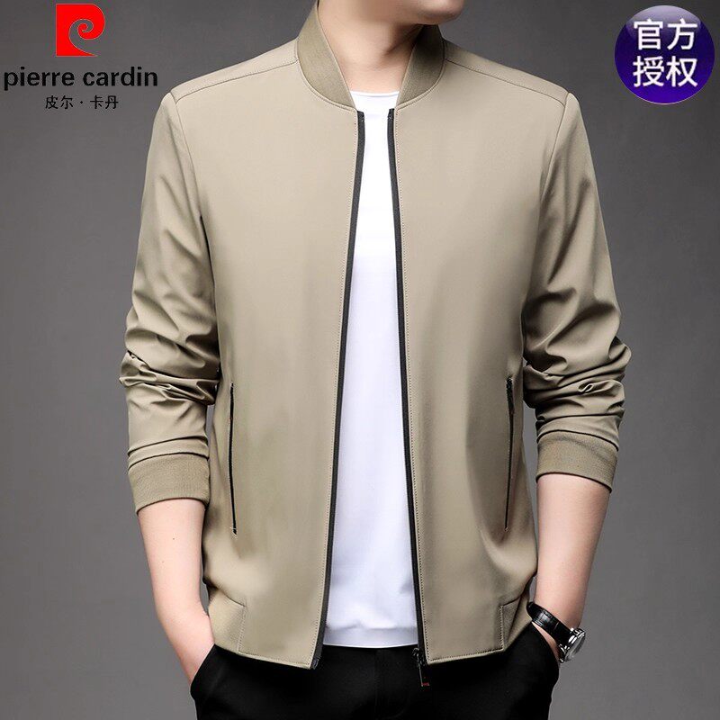 皮尔卡丹韩版棒球服男士夹克外套