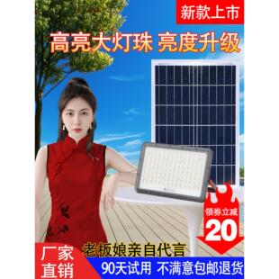 2024太阳能户外灯家用庭院灯室内照明大功率新型防水超亮分体路灯