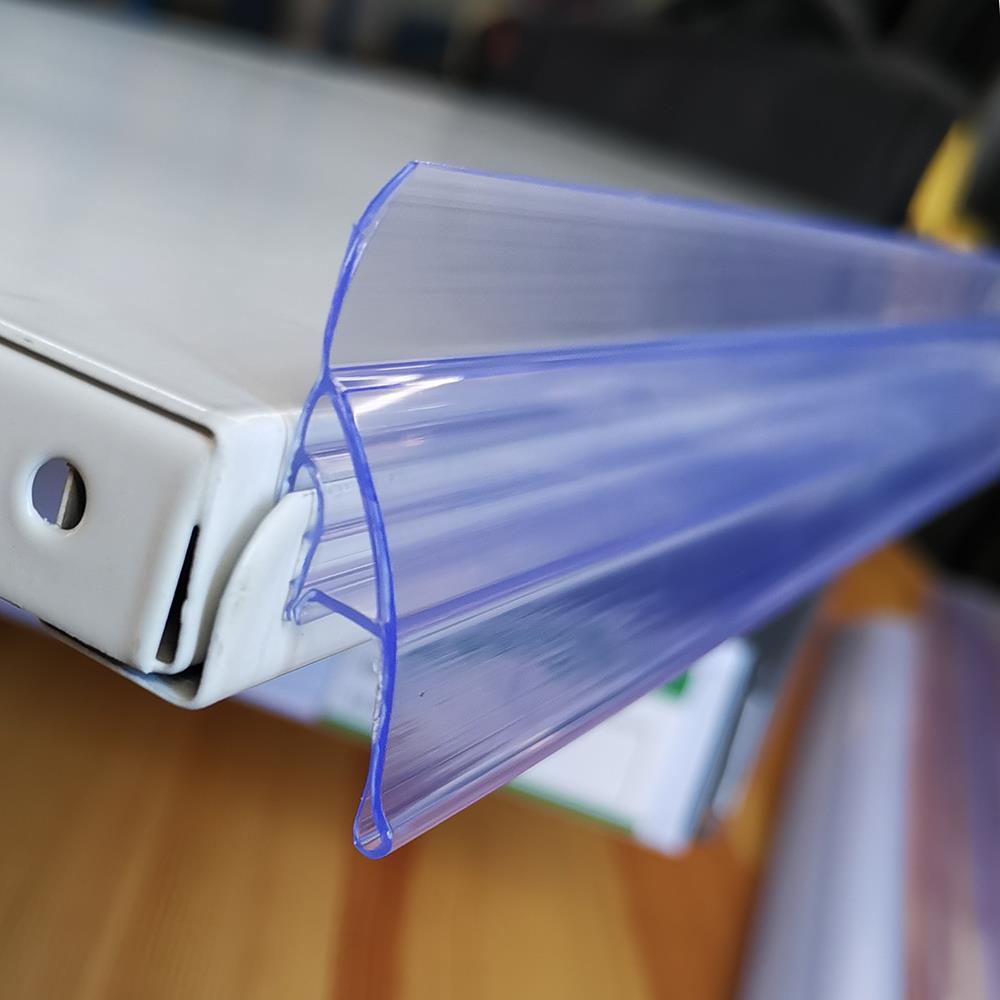 韩式超市货架标价条木板玻璃透明标价签围栏塑料u型卡条档pvc护边