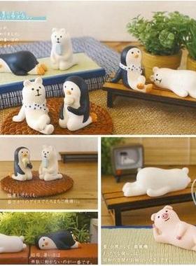 ZAKKA杂货日本夏日夏天场景拍摄拍照道具 树脂三毛猫摆件