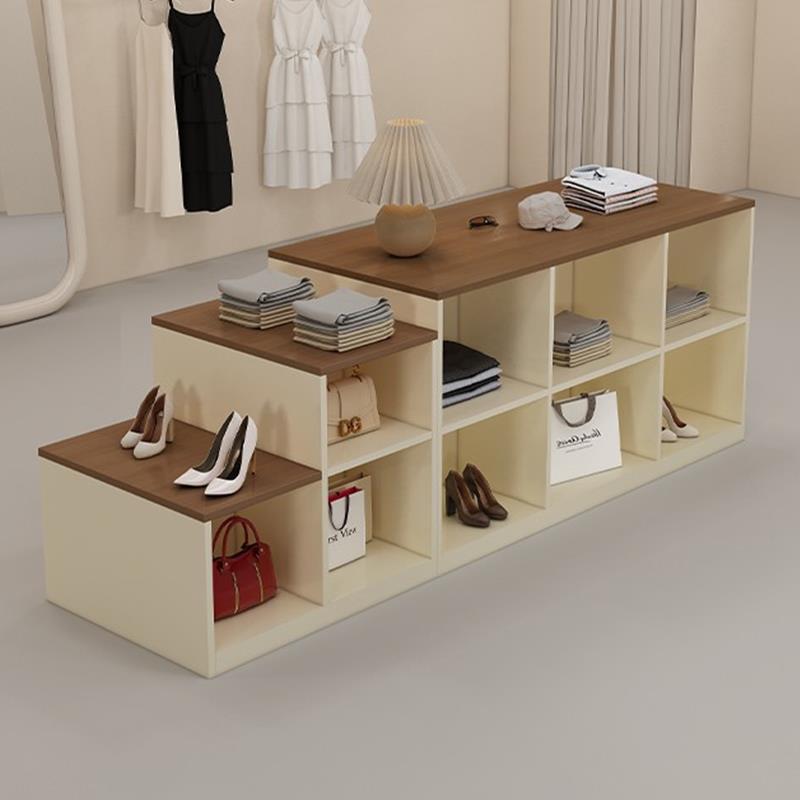 网红潮店服装店中岛桌双面展示柜现代简约女装鞋包中间摆放流水台
