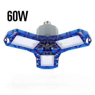 出口老美！绝壁高货！折叠式led节能灯车库三叶变形照明工况灯