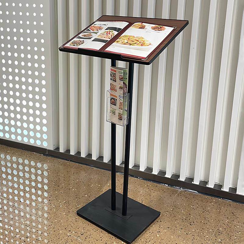 柏思顿菜单展示架酒店餐厅门口菜谱架居酒屋翻页架售楼部资料架