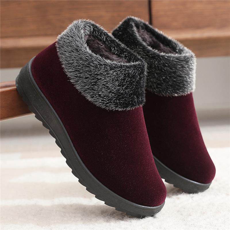 冬季老北京布鞋女棉鞋加绒加厚保暖妈妈鞋平底防滑中老年奶奶棉靴,女鞋,时尚雪地靴,淘宝优惠券,粉丝福利购,淘宝优惠卷