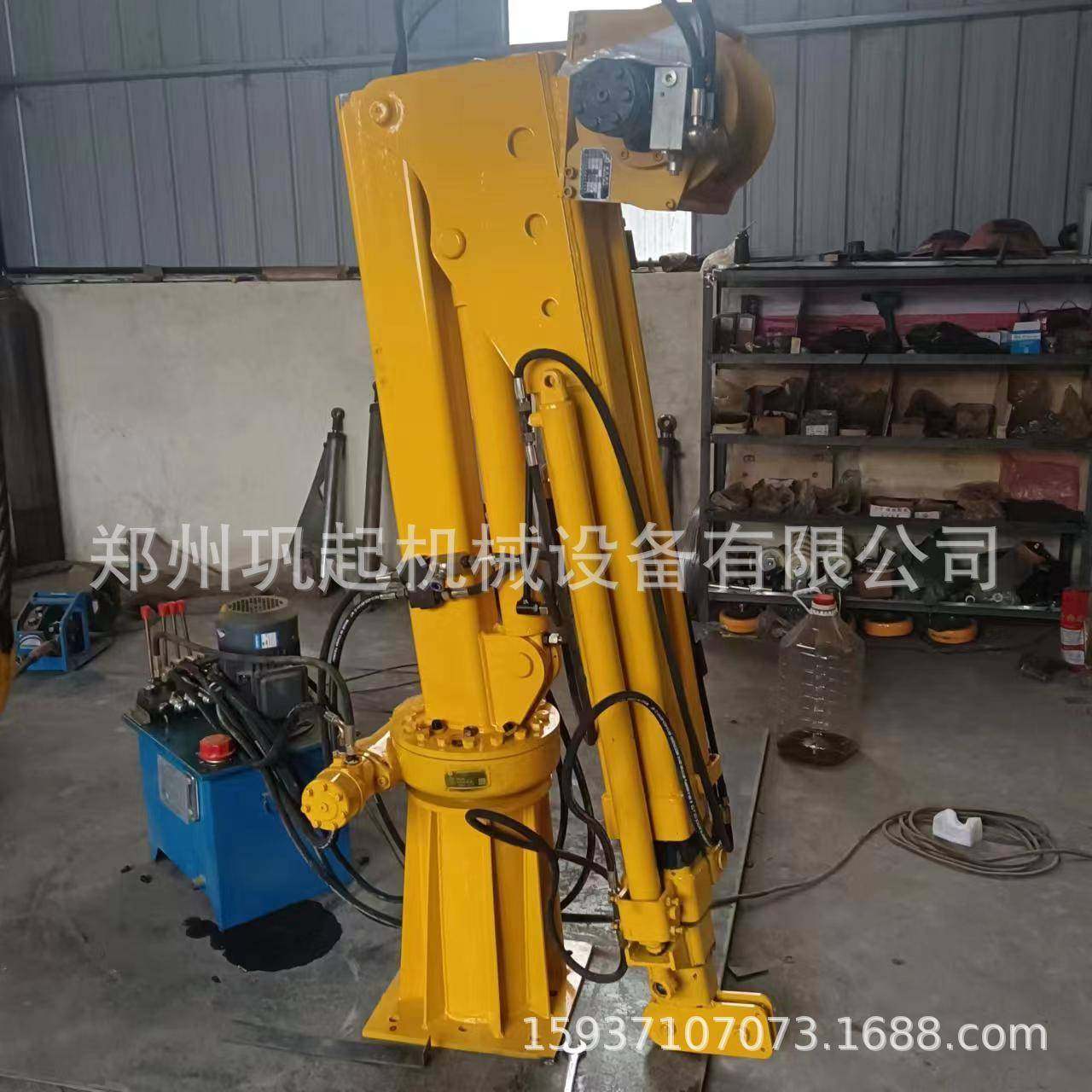 车载液压小吊机平台船用60度旋转1T2T小型折臂吊货车随车吊机,搬运/仓储/物流设备,其他起重搬运设备,淘宝优惠券,粉丝福利购,淘宝优惠卷