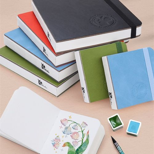 米开兰便携口袋水彩本300g水彩纸旅行写生迷你随身携带绘画手账本