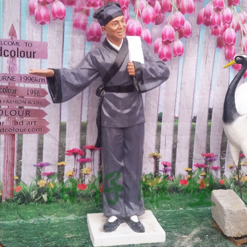 火锅小吃雕像门厅摆件定制麻辣烫涮锅烧烤串店口迎宾卡通厨师雕塑